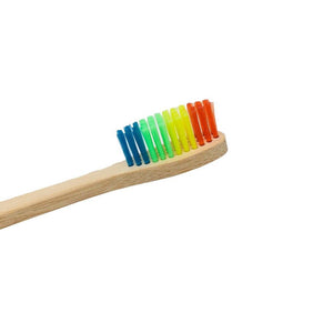 Brosse à dents écolo en bambou aux couleurs gaies