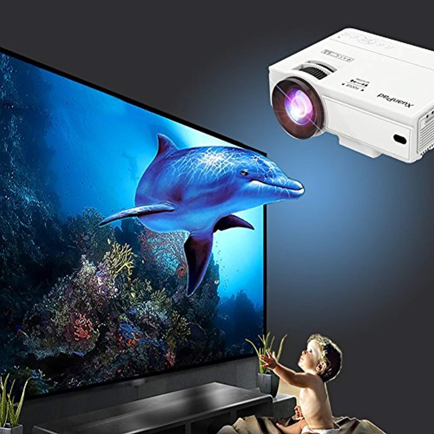 Mini Projecteur 2400 Lumens pour soirées cocooning